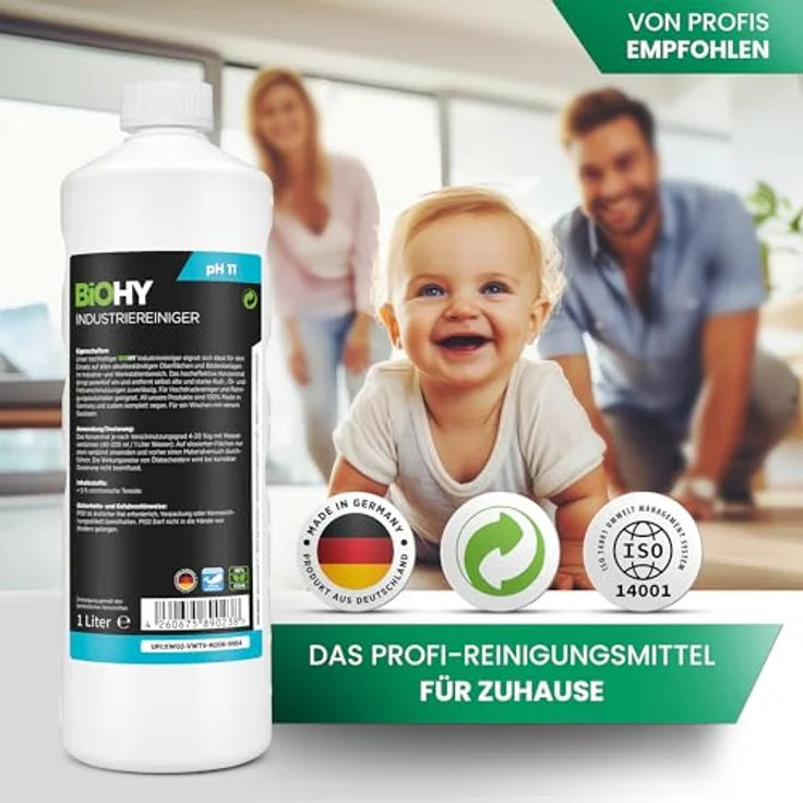 BiOHY Industriereiniger 1 Liter Flasche Allzweckreiniger mit porentiefer Reinigung – Bild 6