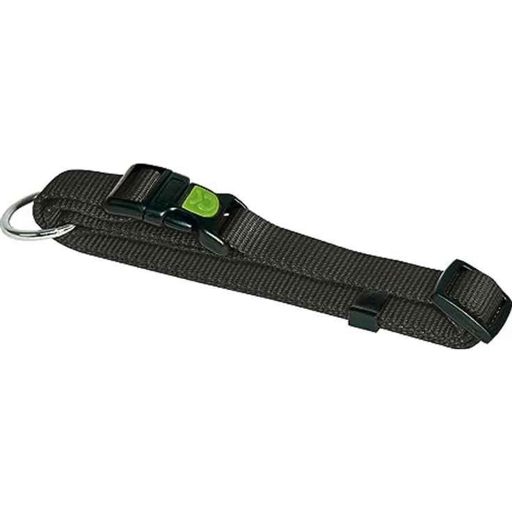 Kerbl Pet Miami Halsband, schwarz 15 mm, verstellbar 30-45 cm
