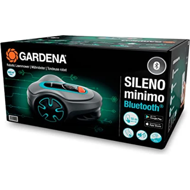Gardena SILENO minimo, Mähroboter für Rasenflächen bis 350 m² mit Bluetooth Steuerung und leisem Betrieb (57 dB) – Bild 10