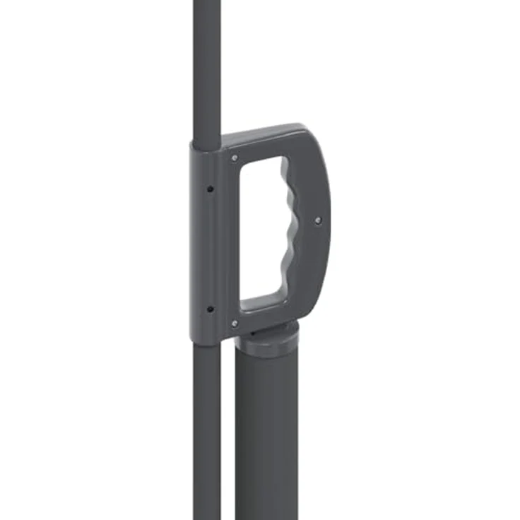 vidaXL Ausziehbare Seitenmarkise 120 x 300 cm, grau, UV- und wasserabweisend mit stabiler Stahlkonstruktion – Bild 6