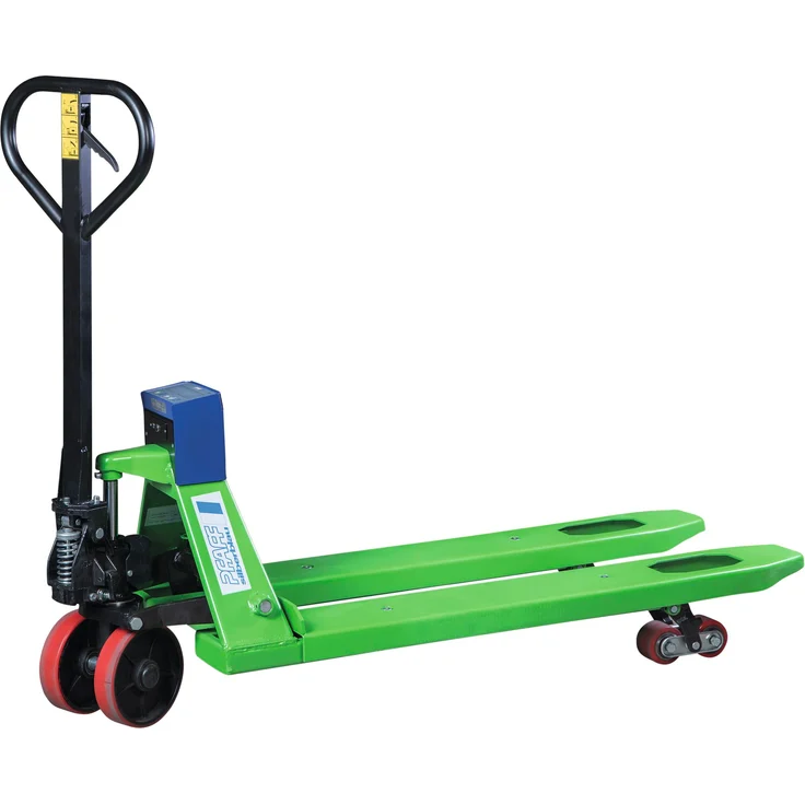 Pfaff Silberblau Hubwagen "HU W-20 GL Greenline", Gabelhubwagen mit integrierter Waage, Tragkraft 2,0 t, Gabelzinkenlänge 1.150 mm, LCD-Anzeige
