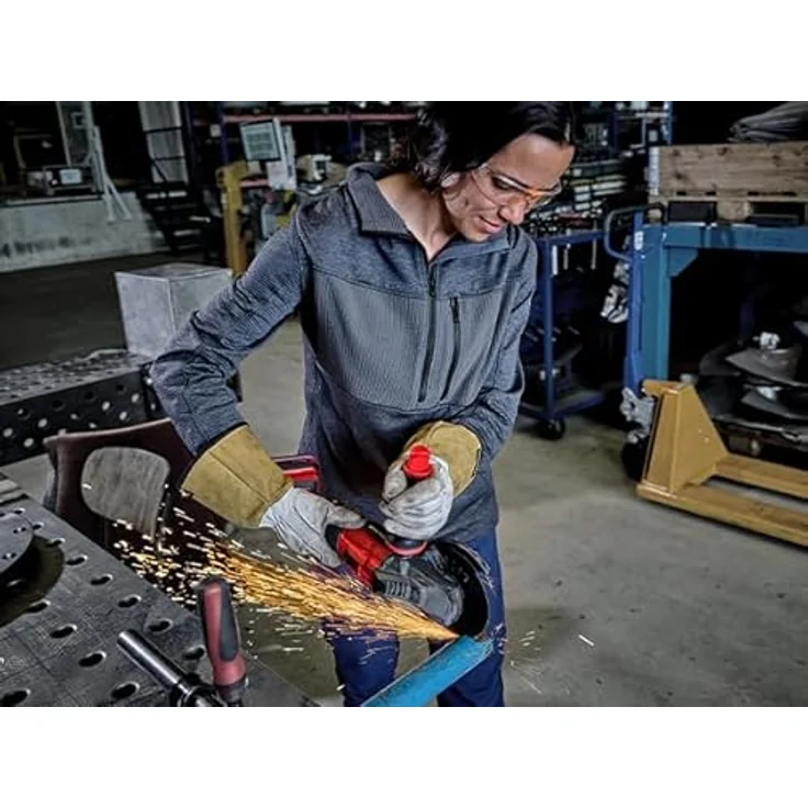 Einhell Akku-Winkelschleifer TP-AG 18/125 F Li BL-Solo, leistungsstarker Flachkopf-Winkelschleifer – Bild 4