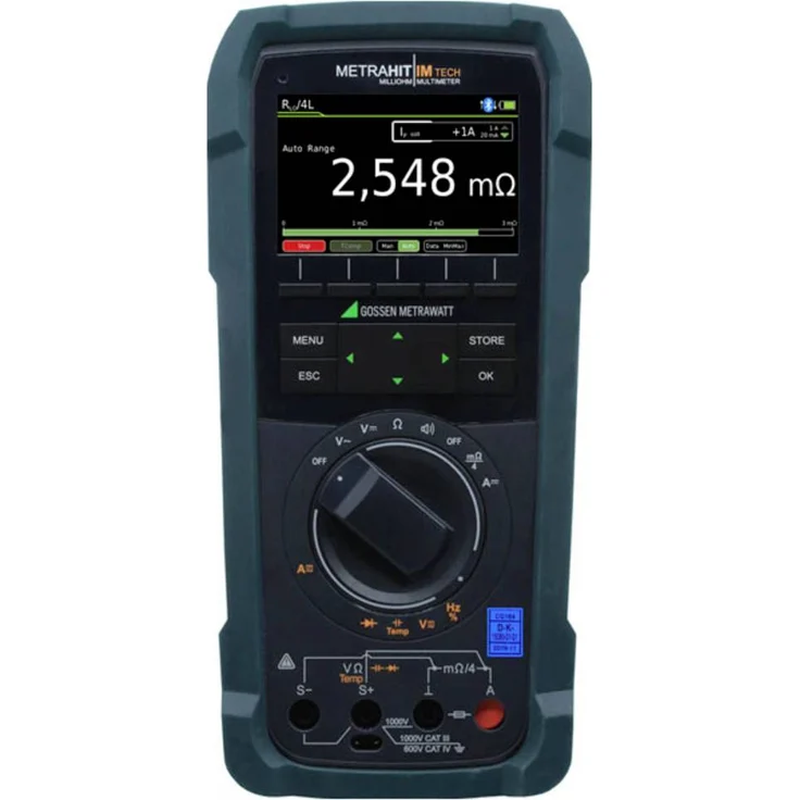 Gossen Metrawatt METRAHIT IM TECH BT Hand-Multimeter, 30.000 Digits, DAkkS kalibriert, CAT III, digital Datalogger