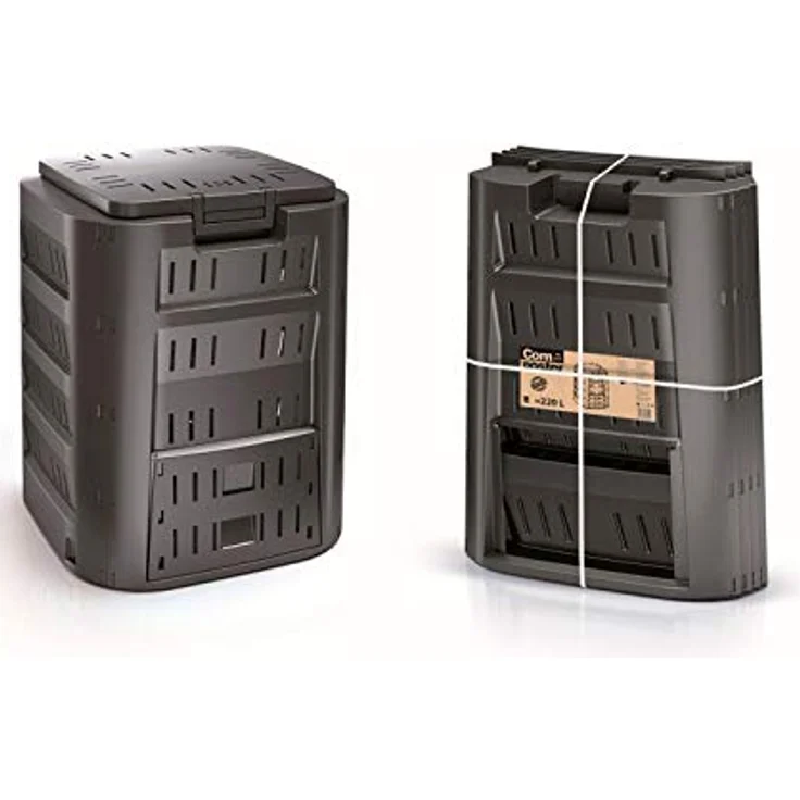 Prosperplast 19549 Kompostierer IKST380C 380Liter,schwarz – Bild 2