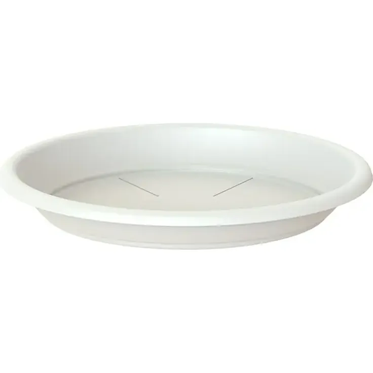 Artevasi Blumentopf-Untersetzer, Ø 26 cm, 3,3 cm hoch, aus UV-beständigem Kunststoff, weiß
