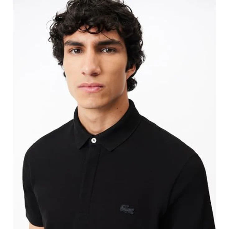 Lacoste Poloshirt PARIS Regular Fit Kurzarm, Herren Poloshirt in unifarbenem Baumwoll-Piqué, blau – Bild 6