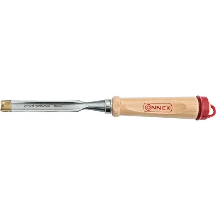 Connex COX861113 Hohlbeitel mit Ulmer Heft aus Weißbuche und Chrom-Vanadium-Klinge mit Außenwate, Breite 13 mm – Bild 2