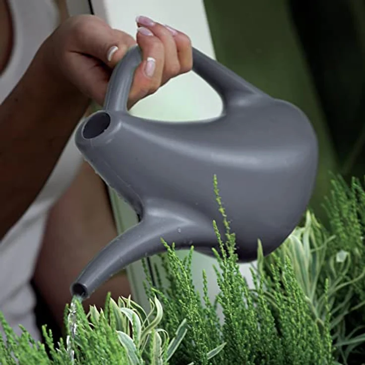 Prosperplast Gießkanne Eos, Kunststoff 1,5L anthrazit mit dünnem Hals – Bild 2