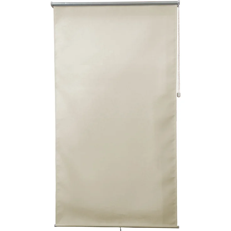 Jet-Line Sichtschutzrollo Außenrollo Sonnenschutz Windschutz Outdoorrollo Terrasse Zimmer Garten Fenster Balkon Garten Windschutzrollo 1.0 x 2.3 m in beige