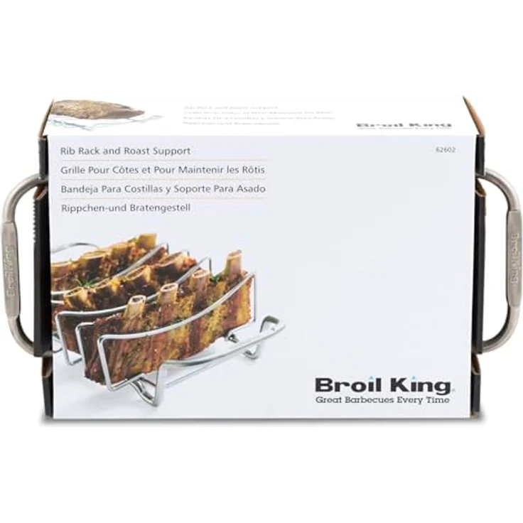 Broil King Grill-/Grillzubehör, Sparerib und Bratengestell, edelstahl, 5 x 5 x 5 cm, 62602 – Bild 7