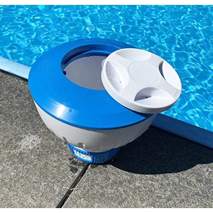Polygroup Chlor Dosierschwimmer, Swimming Pool Schwimmer für Tabletten, Durchmesser 18 cm – Bild 3