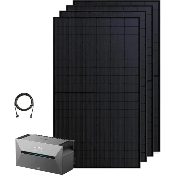 BLUETTI Balco 260, Balkonkraftwerk Speicher-System mit 2560 Wh Lithium-Eisen-Phosphat Akku und 1200 W AC-Ausgang, 4 MPPT, erweiterbar bis 15 kWh
