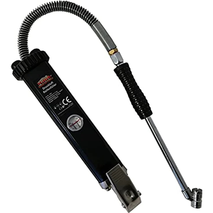 MAUK® Druckluft Reifenfüller | 0-11 bar und 370 mm Schlauchlänge | zum Prüfen und Anpassen des Reifendrucks – Bild 1