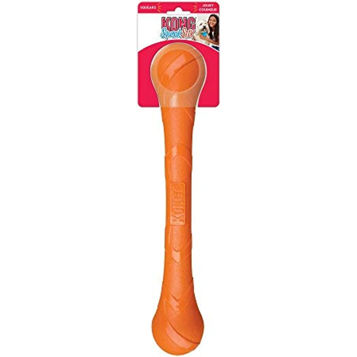 KONG SqueakStix Large, Tierspielzeug mit Echtholz-Kauen für sicheres Hundespielzeug – Bild 3