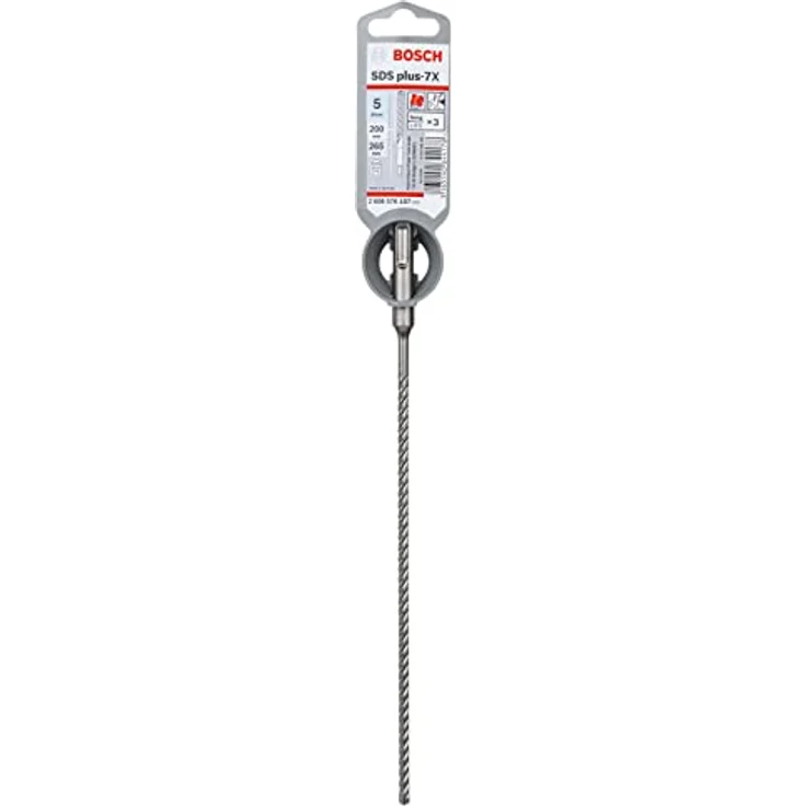Bosch Professional Hammerbohrer SDS Plus-7X (für Beton und Mauerwerk, 5 x 200 x 265 mm, Zubehör Bohrhammer) – Bild 2