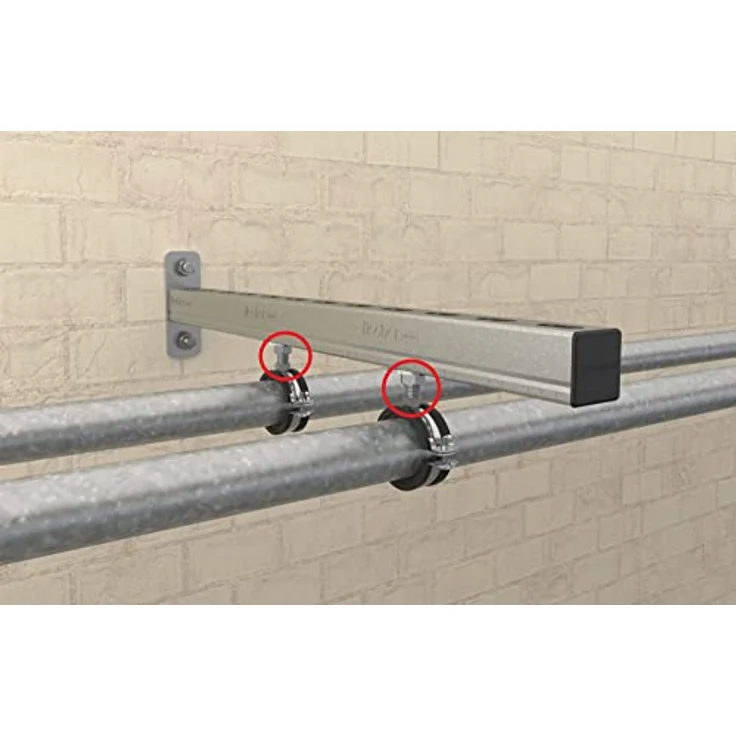 Fischer Trägerklammer 79687, 50 Stück, mit Gewindeaufnahme und Hohlschliff für Stahlträger-Befestigungen – Bild 3