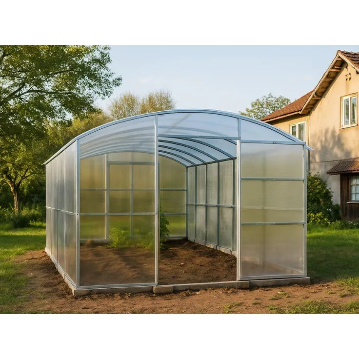 Garten Dream Gewächshaus "Avalon" 3x4m, Stahlrahmen, 6mm Polycarbonat, hohe Schneelast bis 180 kg/m²