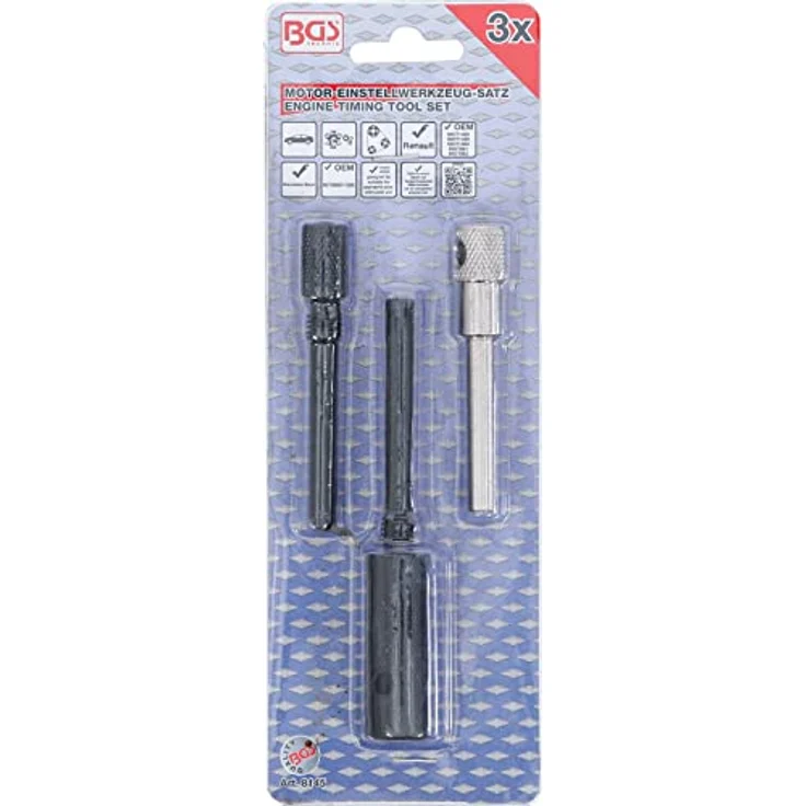 BGS technic Bohrer- und Bitset 8145, Set für Zahnriemenwechsel, geeignet für Renault, Opel, Citroën, Peugeot und Ford – Bild 4
