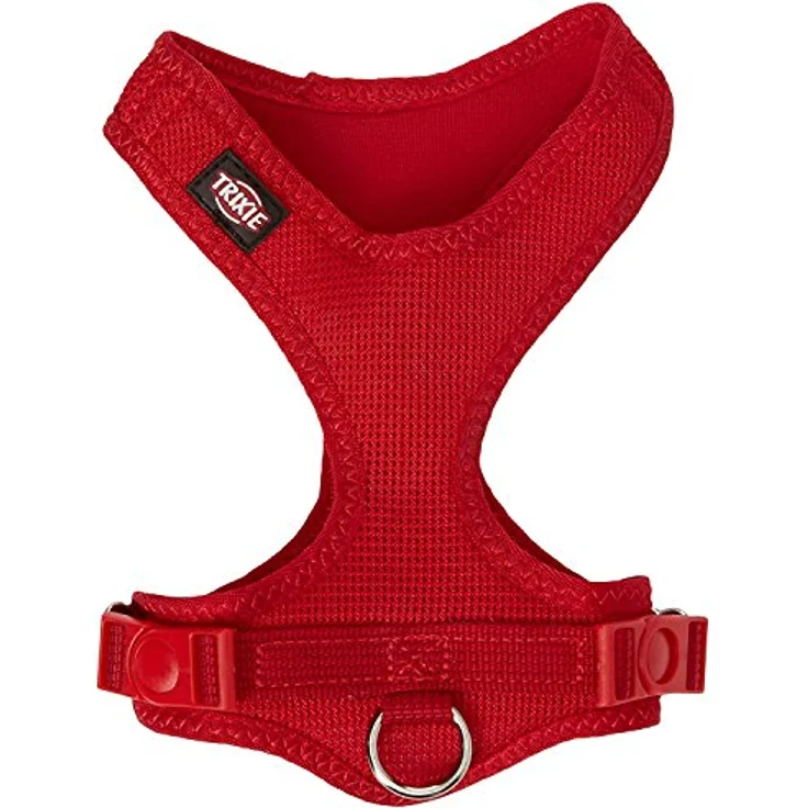 TRIXIE Comfort Soft Touren-Geschirr XXS–XS, gepolstertes Hundegeschirr in rot mit stufenlos verstellbarem Bauchgurt, für sehr kleine Hunde (Brustumfang 28–40 cm), 16253 – Bild 1