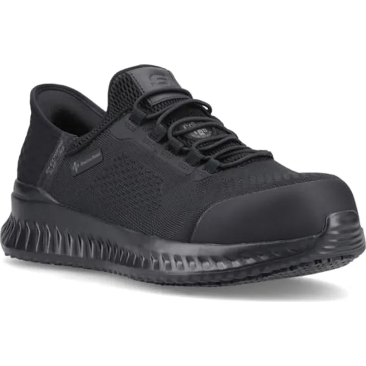 Skechers Tilido Sicherheitsschuhe S1, Größe 46, rutschhemmende Außensohle, ESD-fähig, Hands-Free Slip-Ins