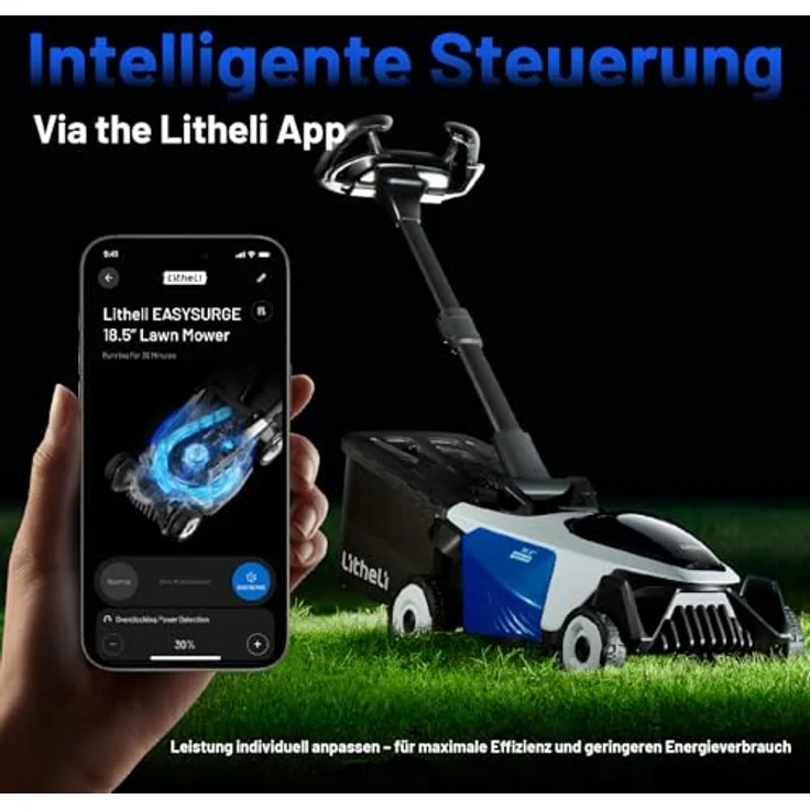 Litheli Akku-Rasenmäher EasySurge 2 x 20 V inkl. 2 Akkus 4.0 Ah – Bild 7