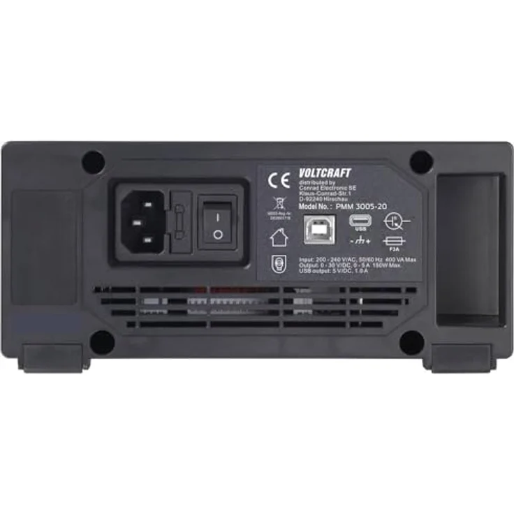 Voltcraft PMM 3005-20 Multimeter und Netzgerät digital CAT II 600 V Anzeige (Counts): 20000 - Voltcraft Digitales Multimeter und Netzgerät (2-in-1) mit 20000 Counts, CAT II 600 V, 1 Ausgang, 0-30 V – Bild 3