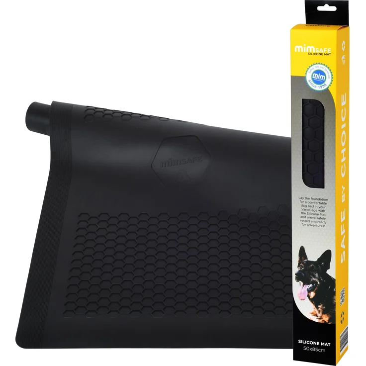 MIMsafe Gummimatte Silikonmatte 50x80cm für Hunde und Katzen, faltbar, leicht zu reinigen, nahtlose Passform für VarioCages