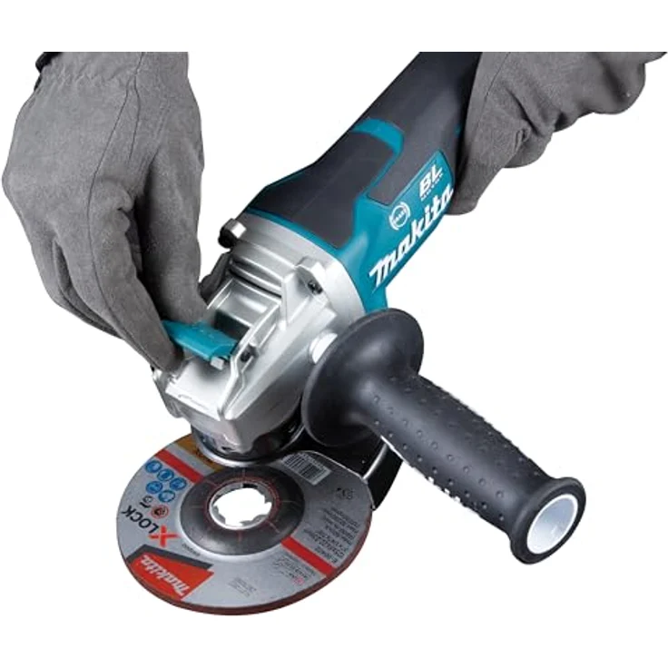 Makita Akku-Winkelschleifer 18V mit Schiebeschalter ohne Akku ohne Ladegerät DGA521ZX1 – Bild 9