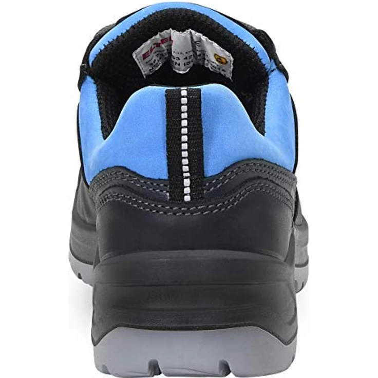 ELTEN LENA blue Low ESD S3 Sicherheitsschuh, Damen Halbschuh aus Rindleder mit atmungsaktivem Textilfutter und PU/PU Sohle, blau – Bild 3