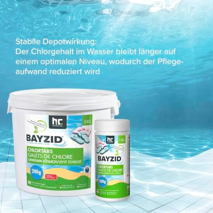 1 x 5 kg BAYZID Chlortabs 200g langsam löslich – Bild 5