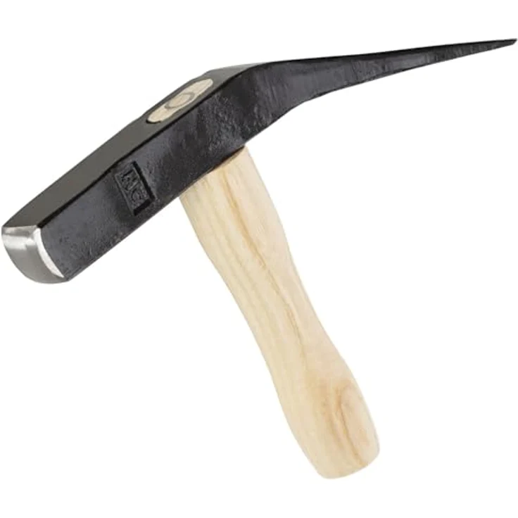 Ruthe Pflasterhammer 3020059119, 2000 g, Berliner Form, Qualitätsstahl, schwarzer Kopf, heller Eschenstiel, 190 mm – Bild 1