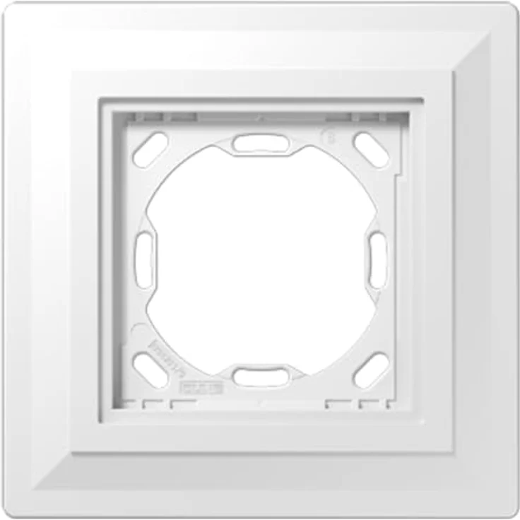 JUNG LS Zero einfach, 130 x 130 x 12,5 mm Adapter für Montage enrasado, geeignet für 12,5 mm dicke Flächen – Bild 1