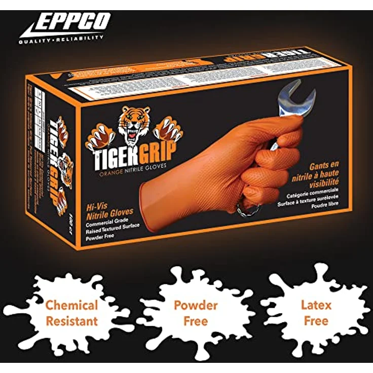 Kunzer TIGER GRIP Nitril-Einweghandschuhe Größe 9 100 St. - Preisvergleich – Bild 5