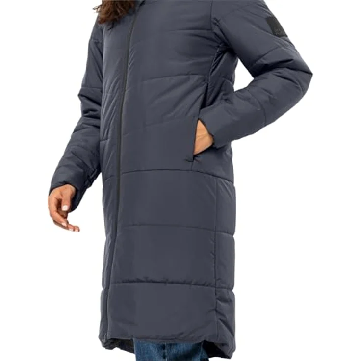 Jack Wolfskin Deutzer Coat W (M), Wintermantel für Damen mit Primaloft® Füllung, winddicht und atmungsaktiv, blau, M – Bild 3