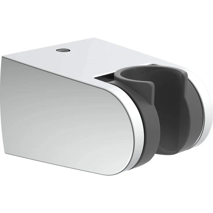 Schütte Brausehalter Wandmontage BH-3Pr, verchromter Kunststoff für Brausestangen, Maße 40,5 mm x 120 mm