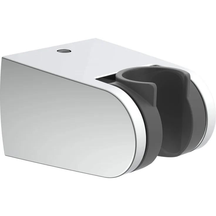 Schütte Brausehalter Wandmontage BH-3Pr, verchromter Kunststoff für Brausestangen, Maße 40,5 mm x 120 mm