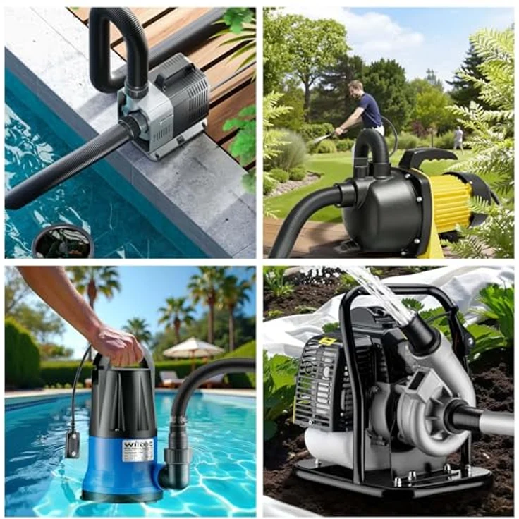 Wiltec Flexibler Förderschlauch 50m, Spiralschlauch 25mm (1"), schwarz, mit verstärkter Hart-PVC-Spirale für optimale Wasserführung – Bild 3