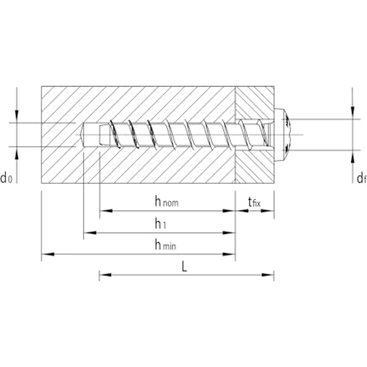Heco MULTI-MONTI®-plus Befestigungsanker, 7,5 mm Durchmesser, 60 mm Länge, 50 Stück, verzahnte Funktionsspitze, AGM-3 (galZn) farblos – Bild 3