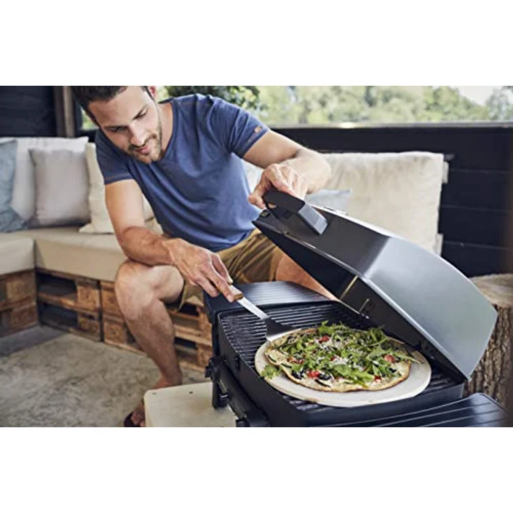 Enders Pizzastein 8791, für Gasgrill, Backofen, Flammkuchen, Grill-Zubehör, aus Keramik, Ø 31,5 cm - Preisvergleich – Bild 2