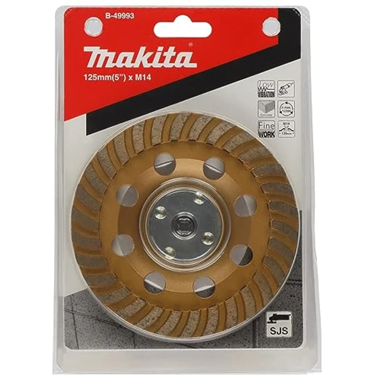 Makita Akku-Multifunktionswerkzeug Diamantschleifscheibe mit Dämpfung 125 mm, Turbosegment, Makita, Heimwerker und Handwerk – Bild 3