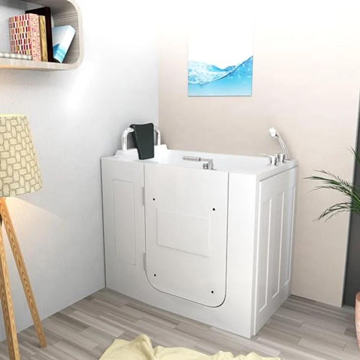 Senioren Sitzbadewanne Senioren Badewanne Sitzwanne Wanne mit Tür S08-A – Bild 3
