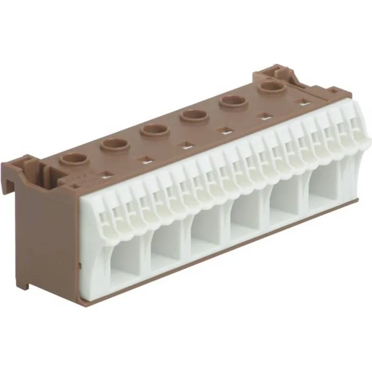 Hager KN26P Klemme flexibel, starr, 1 Stück, braun, für QuickConnect L 26 Klemmstellen