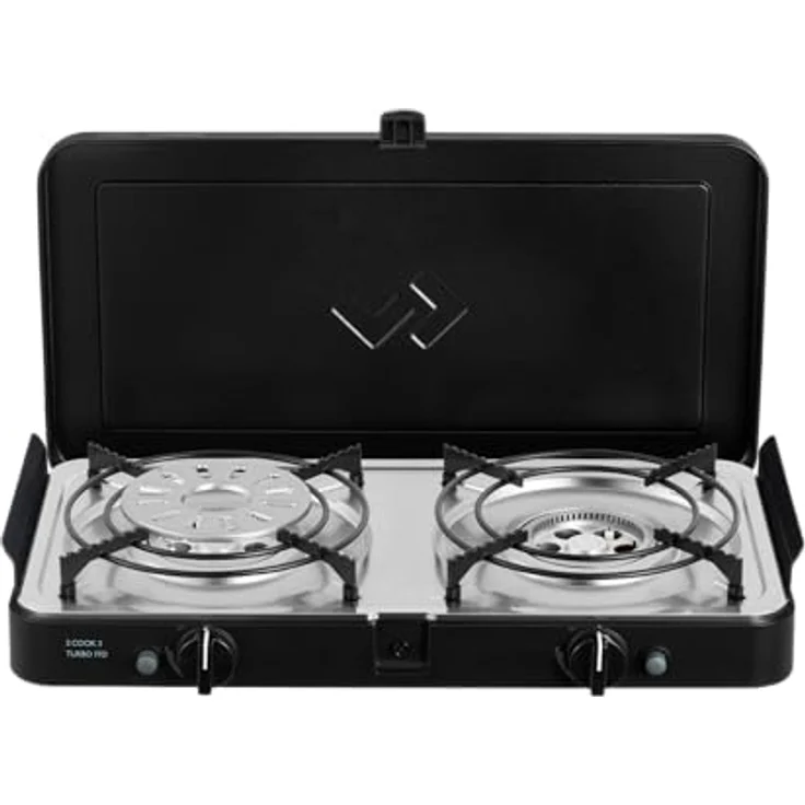 Cadac 2-Cook Turbo FFD Deluxe Gasgrill, Leichtgewichtiges Tischmodell, 50mbar, Campinggrill 203F2C-20-DE – Bild 8