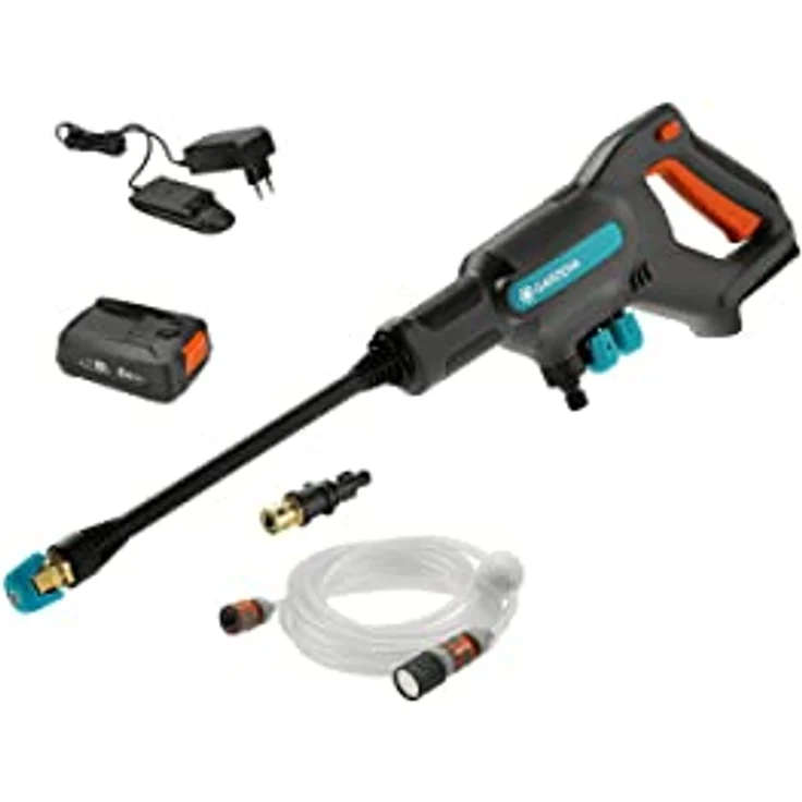 GARDENA Akku Mitteldruckreiniger AquaClean 24-18V P4A Ready-To Use Set Nr. 14800 Reiniger – Bild 2