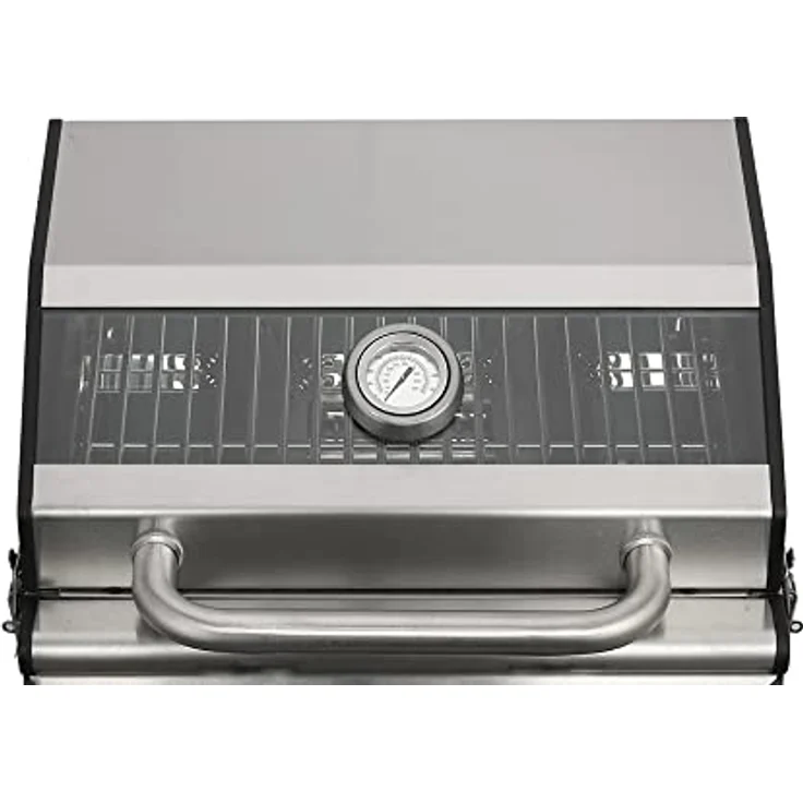 Gasgrill "JESOLO" von El Fuego® mit 2 Hochleistungs-Brennern (2x 3,0 kW), mit Sichtfenster, Grillrost & Brenner aus Edelstahl gefertigt, Tischgasgrill, Campinggrill, BBQ, AY 4411 – Bild 3