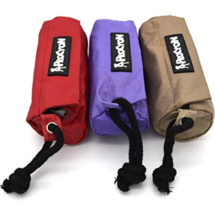 NATIV Futterbeutel für Hunde im 3er Set, Apportierdummy für Hundetraining, Leckerlibeutel