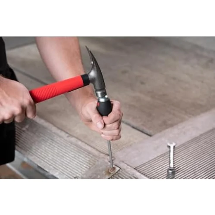 Wiha Schraubendreher SoftFinish Schlitz mit durchgehender Sechskantklinge und massiver Stahlkappe (03232) 14,0 mm x 250 mm, für gezielte Hammerschläge, Schlagen und Meißeln, Sechskantansatz zum Lösen von festsitzenden Schrauben – Bild 5