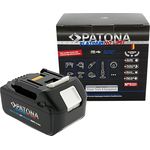PATONA Akku mit USB-C In- und Output kompatibel mit Makita 18V BL1850B u. BL1860B | 5500mAh | LED Kapazitätsanzeige