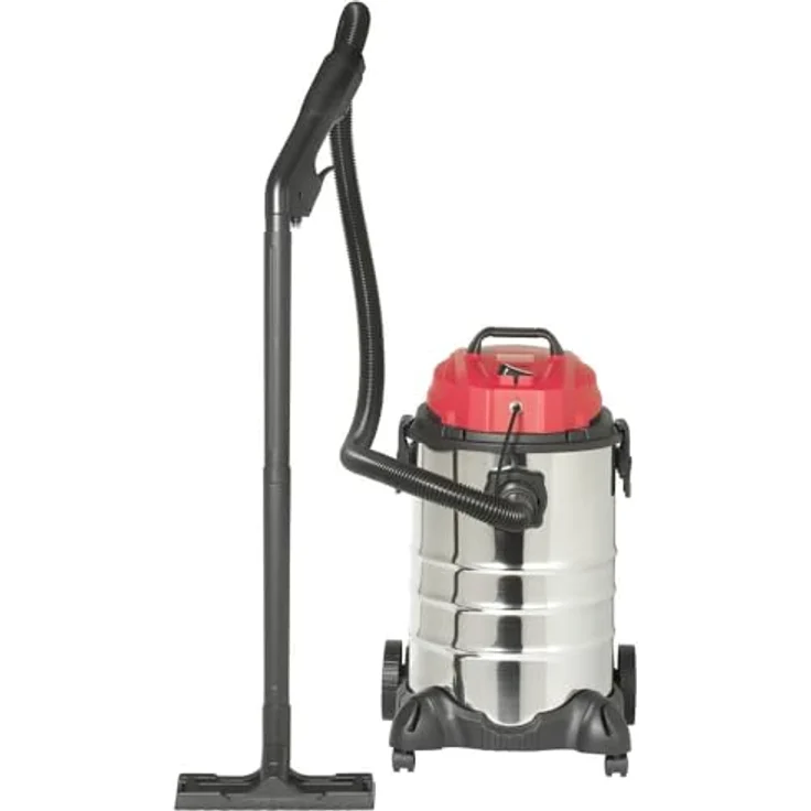 Toolcraft Industriestaubsauger, Nass- und Trockensauger mit waschbarem Staubbeutel, 5L Fassungsvermögen, blau – Bild 2