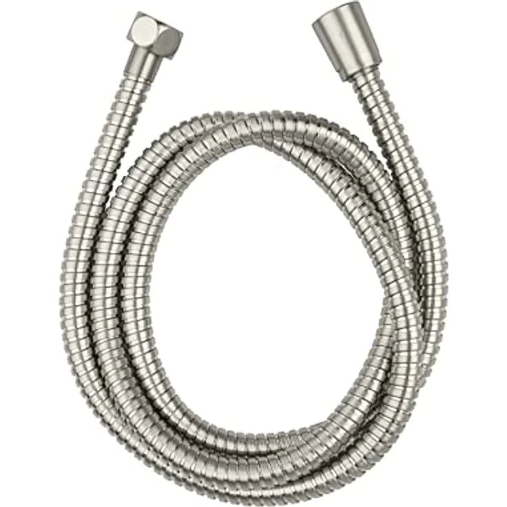 WENKO Brauseset Young, Duschstange 66 cm aus Edelstahl gebürstet, Duschkopf mit 3 Funktionen, Duschschlauch 150 cm, für Durchlauferhitzer geeignet, Universalanschluss ½“, Silber matt – Bild 3